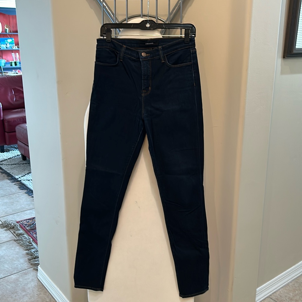 J Brand Dark Skinny Denim Jeans 98 Cotton 2 Elastane Size 30